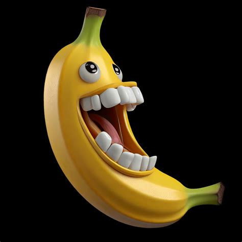 Banana, Funny Cartoon Free Stock Photo - Public Domain Pictures