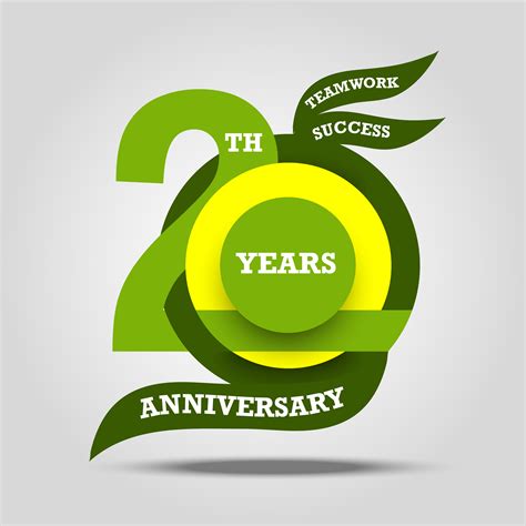 20th anniversary sign and logo celebration 535642 Vector Art at Vecteezy