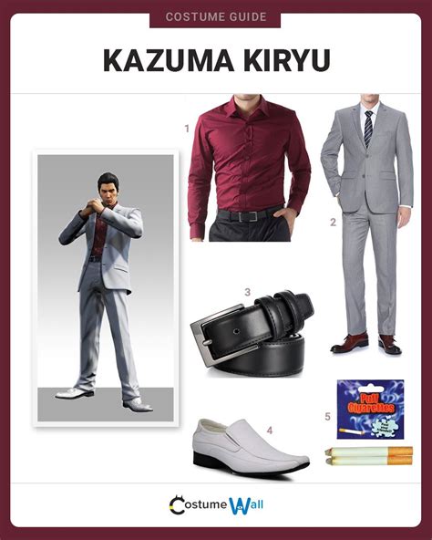 The best costume guide for dressing up like Kazuma Kiryu. Cosplay the main character in the ...