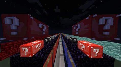 Ultra Lucky Block Race Blue VS Red Map | Maps for Minecraft PE