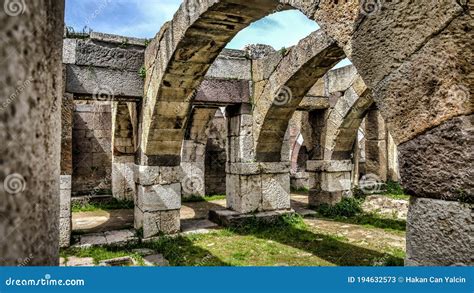 Ruins of Agora, Archaeological Site in Izmir, Turkey Editorial Stock ...