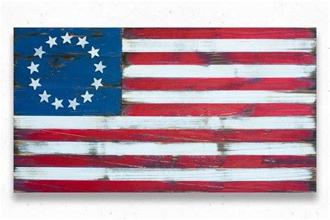 Betsy Ross Vintage Wood Flag – Patriot Wood