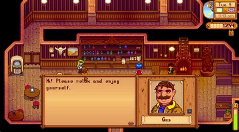 Todo lo que debes saber sobre Gus en Stardew Valley