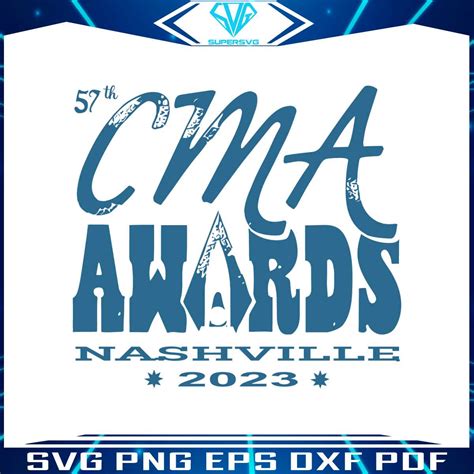 Retro 57th CMA Awards Nashville 2023 SVG Cricut Files