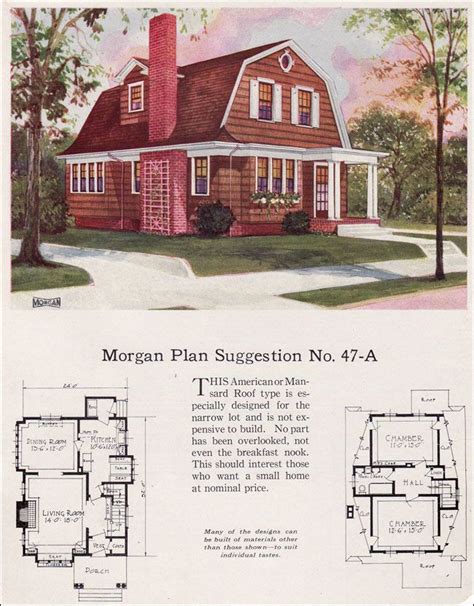 1923 Dutch Colonial Revival - Gambrel roof - Morgan - 'Building with Assurance' catalog - No. 47 ...