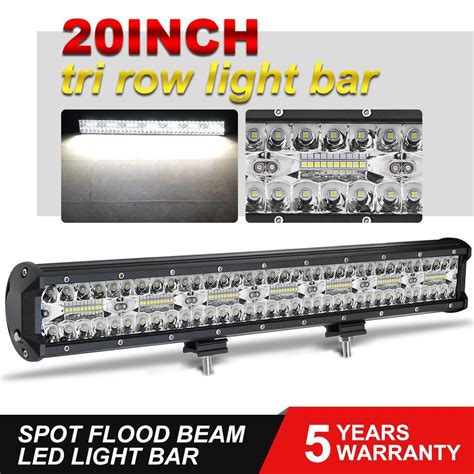 High Power LED Bar 200000lm 24V 12V Jeep 7 Inch 3 Triple Row 20inch 4X4 Offroad LED Light Bar ...