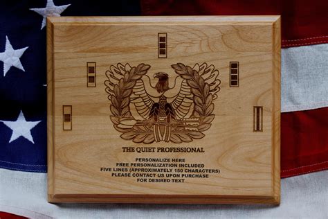 U.S. Army Chief Warrant Officer Plaque Eagle Rising The