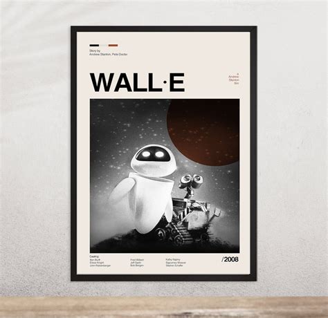 Wall E Poster Wall E Print Custom Poster Vintage Inspired - Etsy