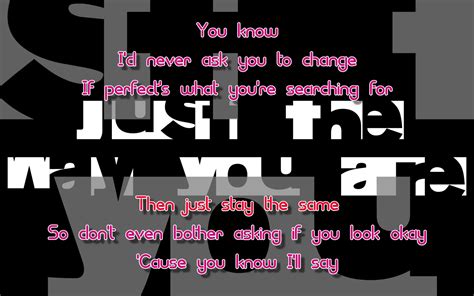 Song Lyric Quotes In Text Image: Just The Way You Are - Bruno Mars Song ...