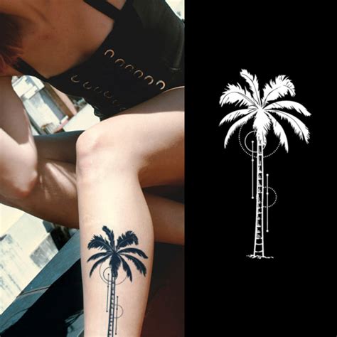 Coconut Tree Temporary Tattoo