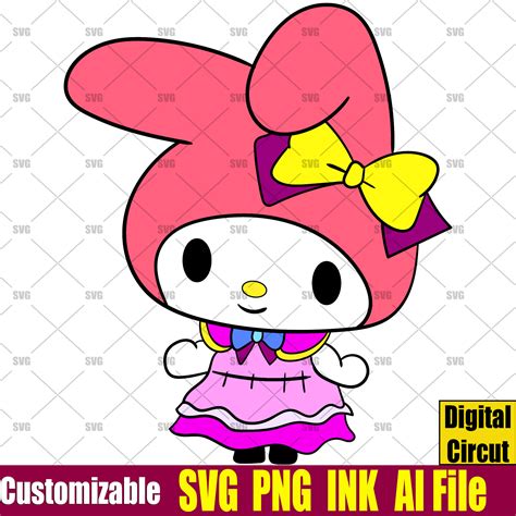 My Melody Sanrio SVG My Melody Sanrio Coloring pages My Melo | Inspire ...