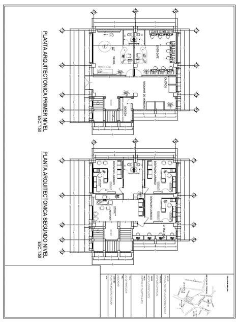 Planos Arquitectonicos Planta Arquitectonica Primer Nivel