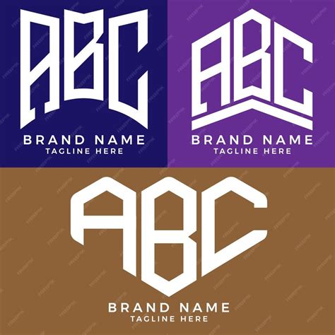 Premium Vector | Abc letter logo. abc best vector image. abc monogram logo design for ...