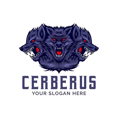 Cerberus Head Logo Vector Mascot template 17777309 Vector Art at Vecteezy