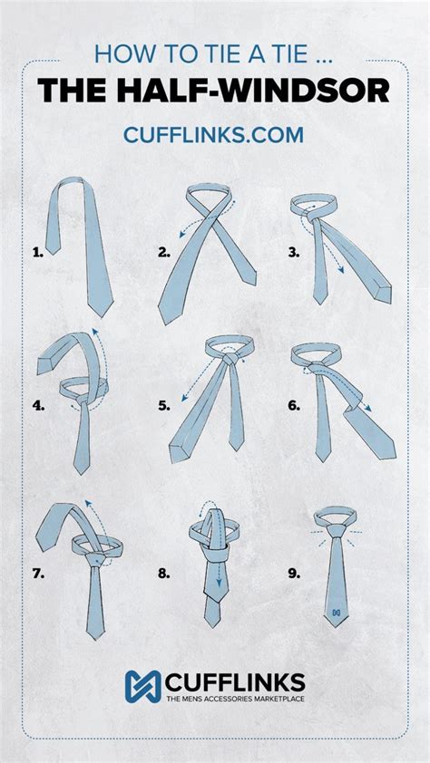 How To Tie a Half-Windsor Knot | Tie knots, Diy clothes life hacks ...