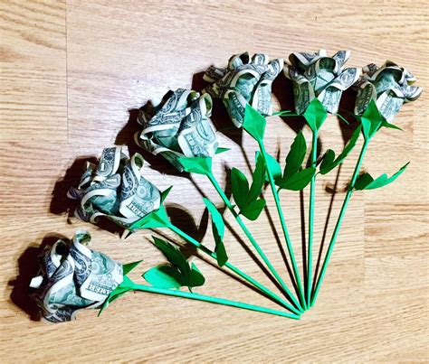 Money roses money flower rose bouquet origami roses | Etsy | Money ...