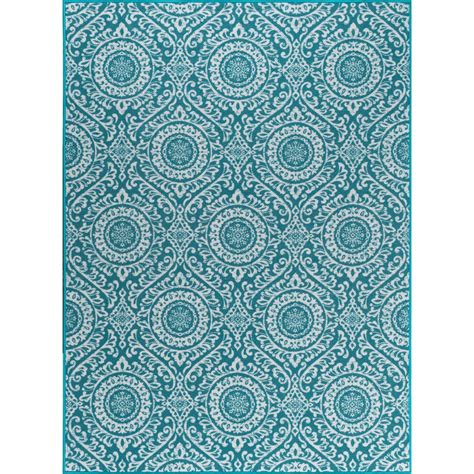 Tayse Rugs Majesty Teal 5 ft. x 7 ft. Transitional Area Rug-MJS3715 5x7 - The Home Depot