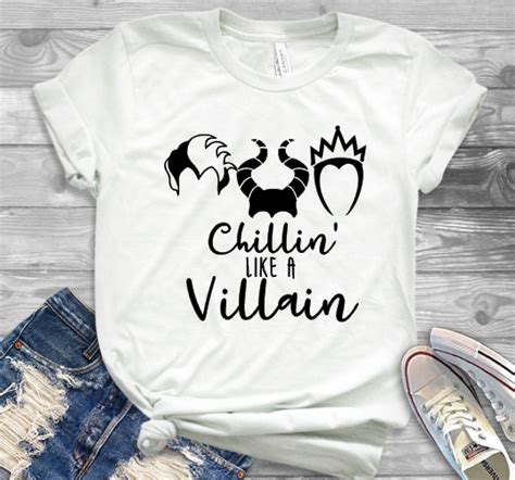 Chillin like a Villain Shirt, Disney Shirt, Disney trip shirt – Carolina Magnolia Designs