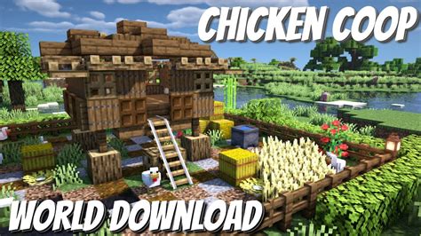 Minecraft Chicken Coop | How to Make a Chicken House in Minecraft Survival (Java & Bedrock ...