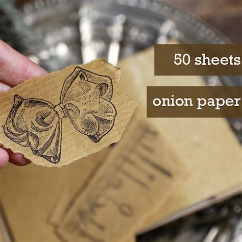 50pcs/pack Onion Skin Paper Yellow Vintage Thin Paper - Etsy