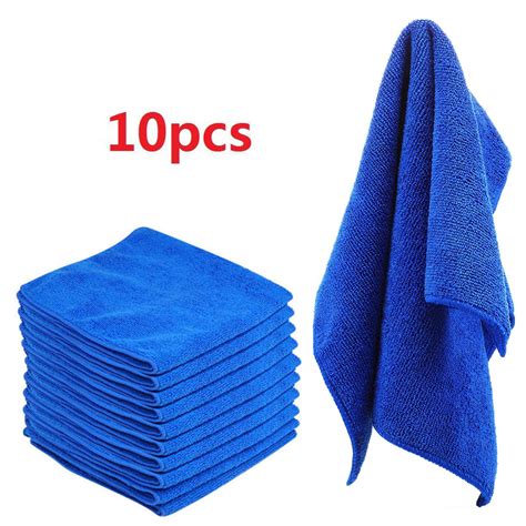 Microfibre Cleaning Cloths 10 PCS Multi-functional Microfiber Cleaning Cloth Lint Free Cloths ...