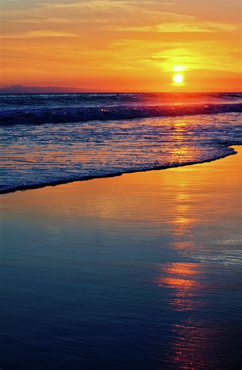 Newport Beach Sunset Portrait Photograph by Kyle Hanson - Fine Art America