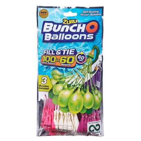 Bunch O Balloons 100 Rapid-Filling Self-Sealing Water Balloons (3 Pack) - Walmart.com