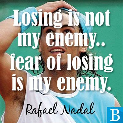 Rafa Nadal on winning - he should know! Rafael Nadal, Nadal Tennis, Tennis Quotes, Tennis Elbow ...