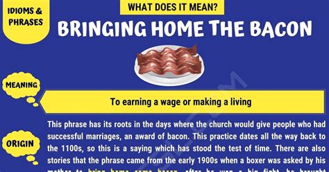 Bring Home the Bacon: the History of this Idiom and How It Can Be Used ...