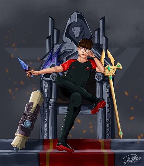 ArtStation - T1 Faker, the unkillable demon king, The GOAT, the runner ...