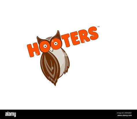 Hooters, rotated logo, white background Stock Photo - Alamy