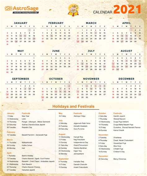 Indian Calendar 2021 - Indian Festivals & Holidays | Indian festival ...