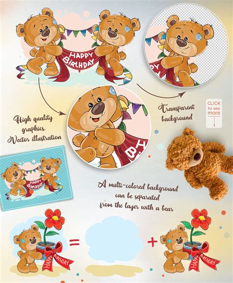 Lovely teddy bears. Happy Birthday. | Teddy bear, Holiday items, Teddy