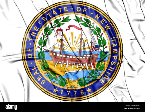 State Seal of New Hampshire, USA. 3D Illustration Stock Photo - Alamy