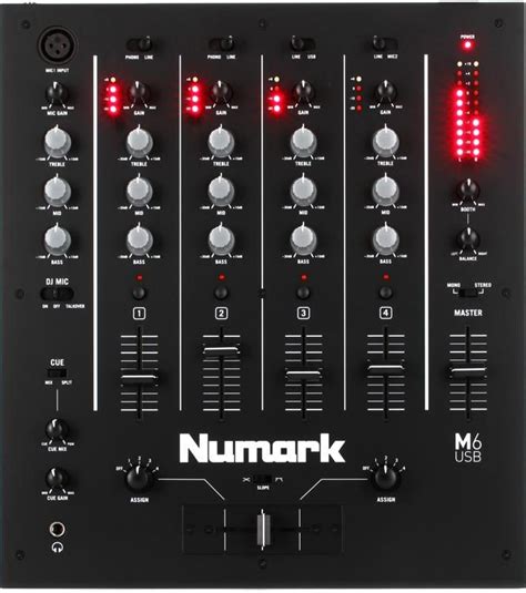 Numark M6 USB 4-channel DJ Mixer | Sweetwater