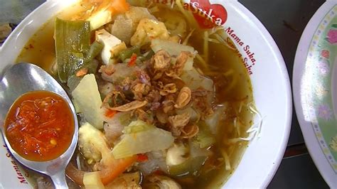 Jakarta Street Food 373 Bogor Noddles Soup Soto Mie Bogor Bunga Rampai TiVi 2016 - YouTube