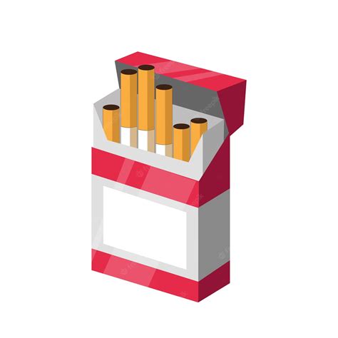 Premium Vector | Cigarettes pack illustration design element flat icon