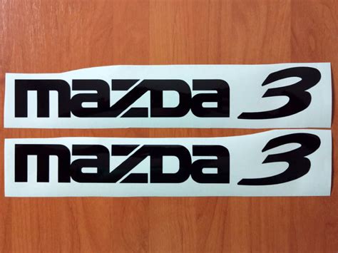 MAZDA 3 Car Auto Die Cut Decals Stickers Vinyl Self Adhesive