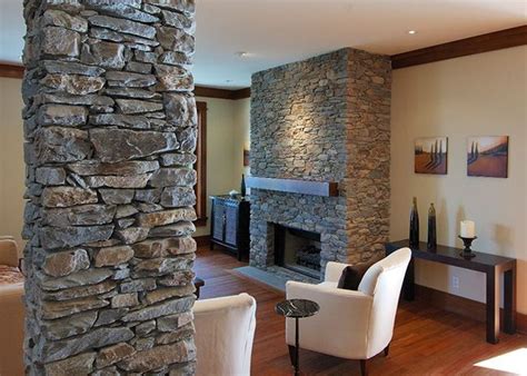 Mathers - Interior Stone Columns at Living Room | Houses we design | Pinterest | Columns, Stone ...