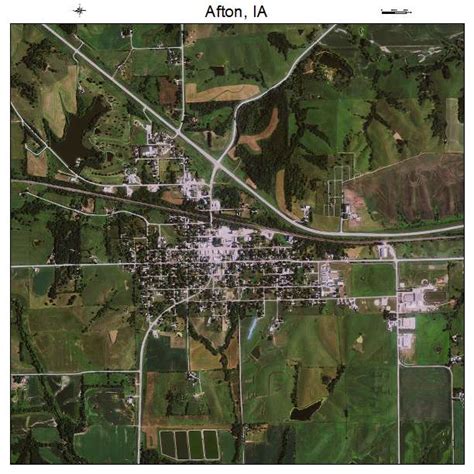 Aerial Photography Map of Afton, IA Iowa