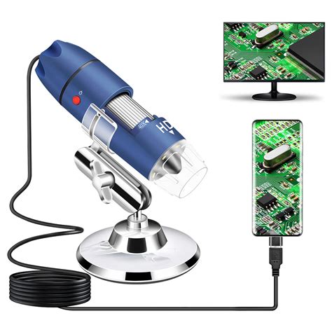 Jiusion 2K HD 2560x1440P USB Digital Microscope for Android Cellphone and Tablet Windows Mac ...