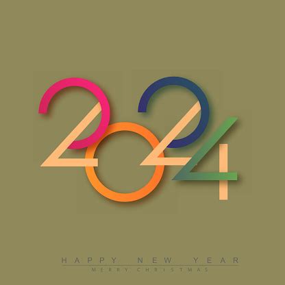 Happy New Year 2024 Design With Unique Numbers Premium Vector Design For Poster Banner Greeting ...