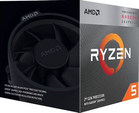 Customer Reviews: AMD Ryzen 5 3400G 2nd Generation 4-Core 8-Thread 3.7 GHz (4.2 GHz Max Boost ...