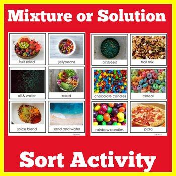 Mixtures and Solutions Activity by Green Apple Lessons | TpT