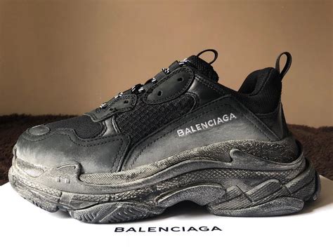 Balenciaga Triple S | Triple Black Distressed | Size 41 | in Ladbroke Grove, London | Gumtree