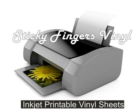 Inkjet PRINTABLE Vinyl Sheets 8.5 x 11