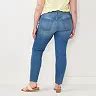 Plus Size LC Lauren Conrad Mid-Rise Skinny Jeans