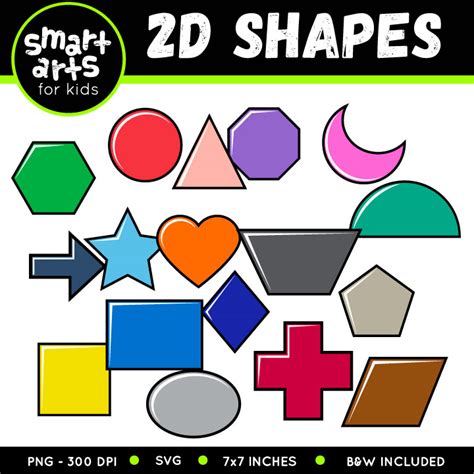 2D Shapes Clip Art - Educational Clip Arts and Bible Stories