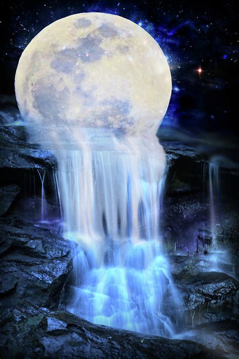 Melted moon Digital Art by Lilia D - Fine Art America