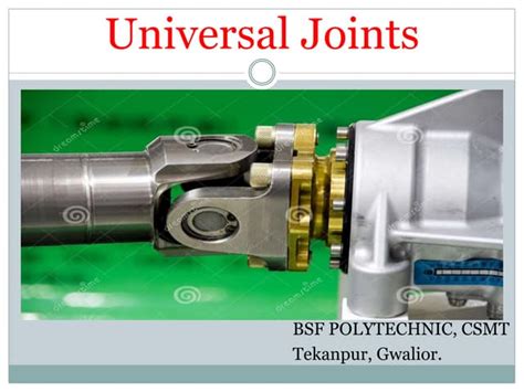 Universal Joint Types and Functions | PPT